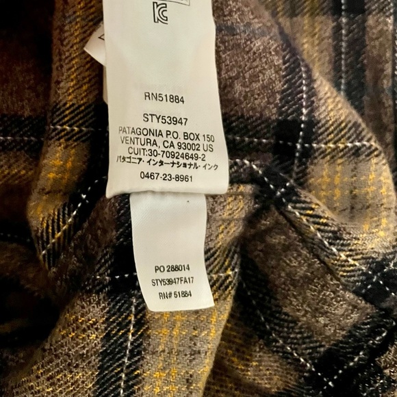 PATAGONIA Men’s Fjord Flannel Button Down Shirt- XXL - Picture 7 of 7